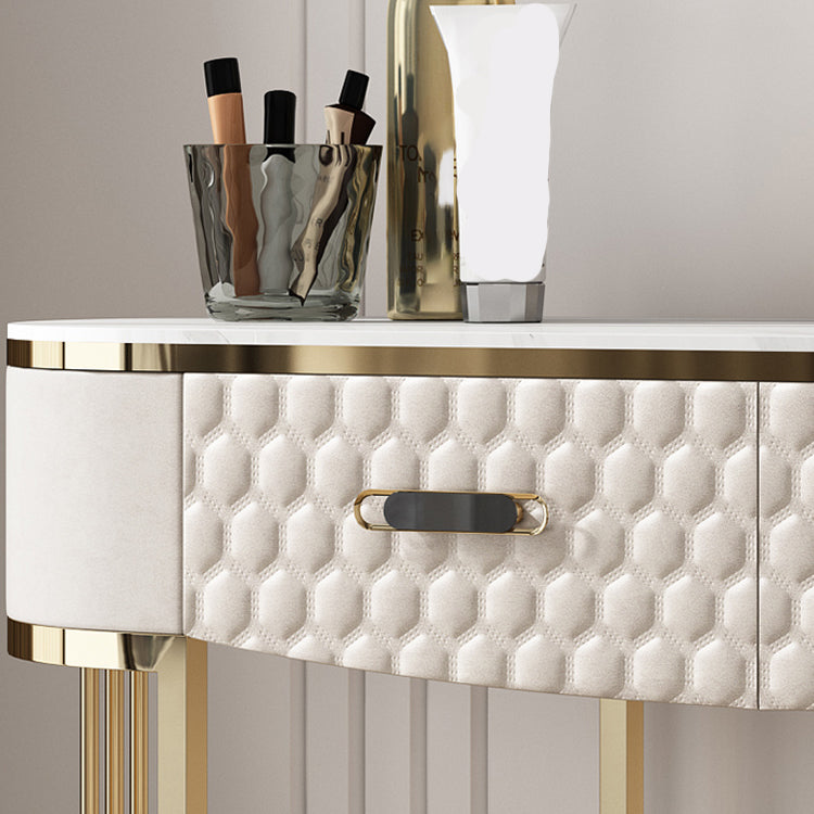 5 cassetti da 29,52 "set di vanità alta con sgabello