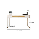 Metall Make -up -Schminktisch luxuriöser Steinhocker Set