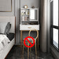 Luxurious Vanity Set 1/2 Storage Drawers with Mirror & Padded Stool