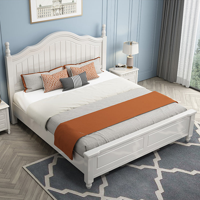 Zeitgenössisches Holzbett aus Holzbogen, Panel Kopfteilbett