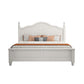 Contemporary Wooden Arched Standard Bed, Panel Headboard Bed