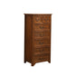 Coffre de rangement vertical en bois massif vintage de 14 po de largeur avec tiroirs
