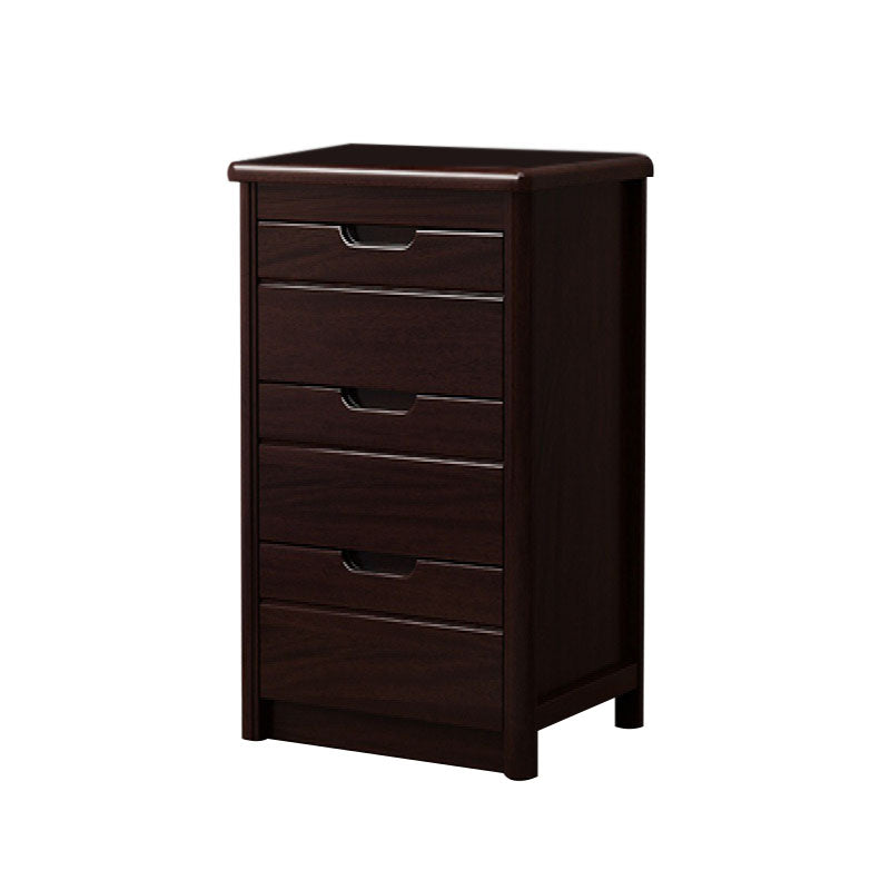 Cofre de lencería de madera de 16 "W cofre de almacenamiento tradicional con 3/4/5 cajones