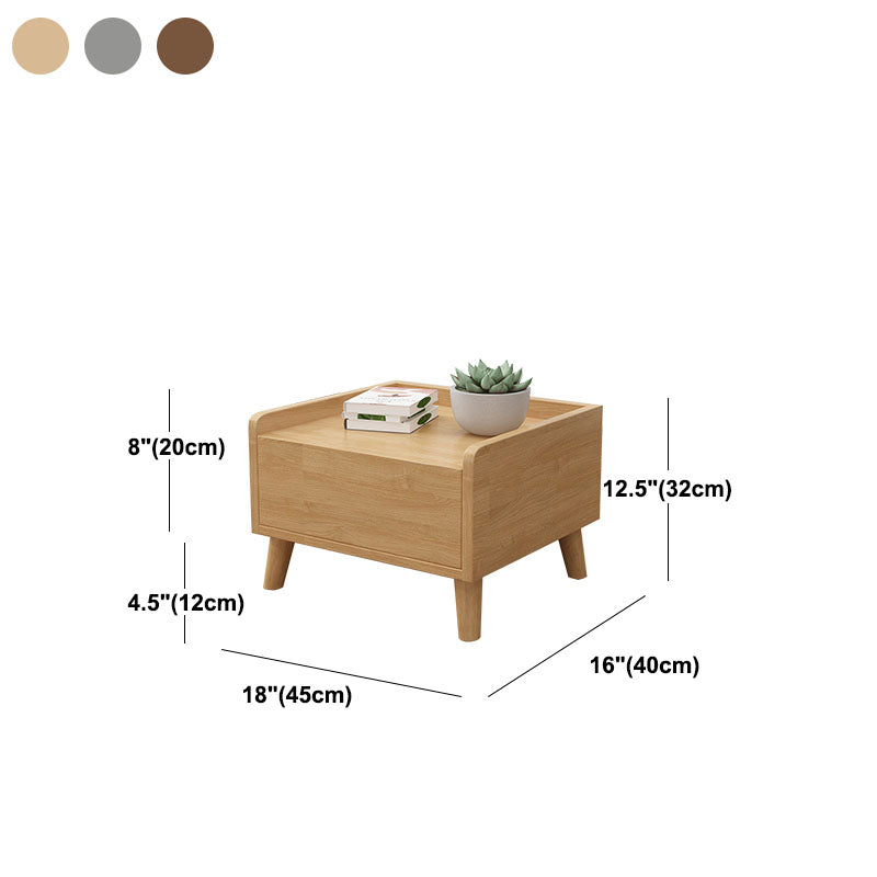16 "W Nachttisch hölzisch geschlossener Aufbewahrungstisch für Schlafzimmer