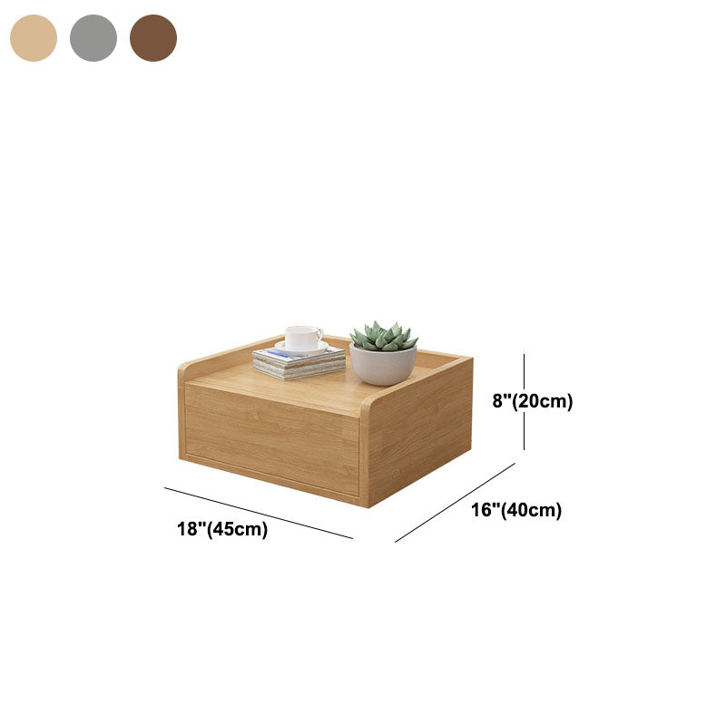 16 "W Nachttisch hölzisch geschlossener Aufbewahrungstisch für Schlafzimmer