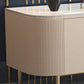 Industrial TV Media Console 4-Door Metal and Glass TV Media Stand