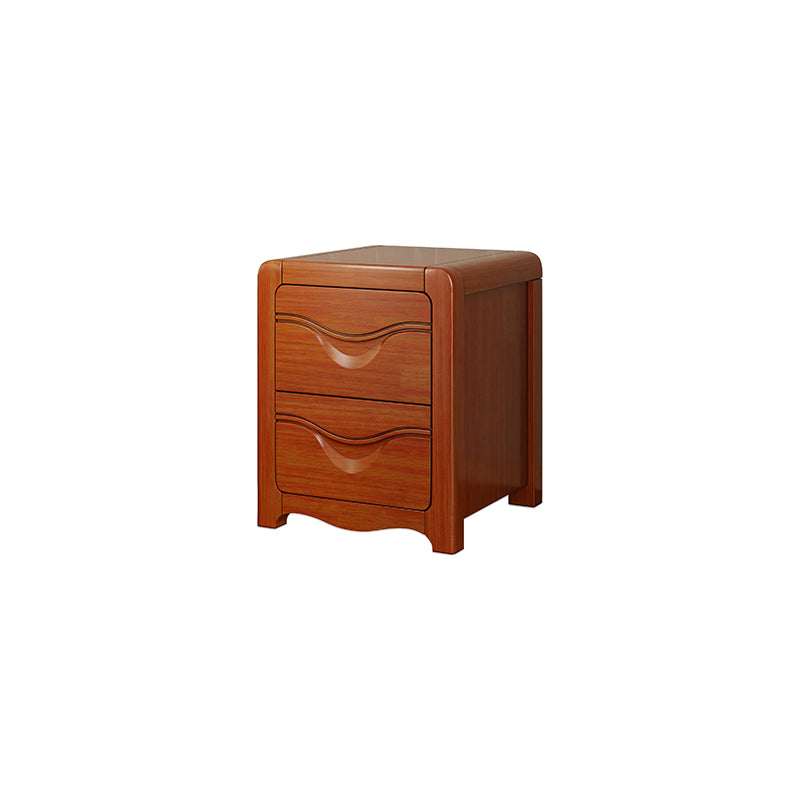 Tavolo da notte in legno massiccio moderno da 2 gambe H-disegno da 20 pollici incluso