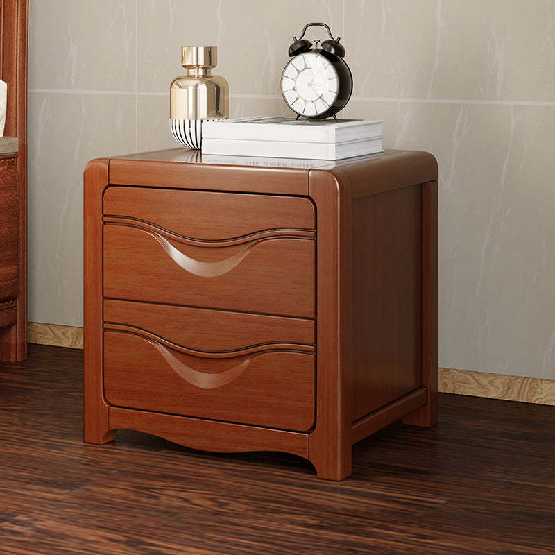 Tavolo da notte in legno massiccio moderno da 2 gambe H-disegno da 20 pollici incluso