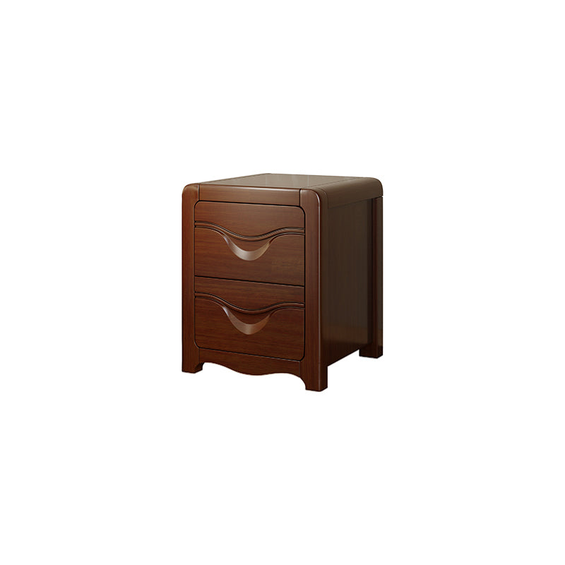 Tavolo da notte in legno massiccio moderno da 2 gambe H-disegno da 20 pollici incluso