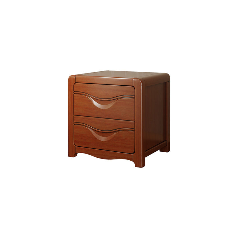 Tavolo da notte in legno massiccio moderno da 2 gambe H-disegno da 20 pollici incluso