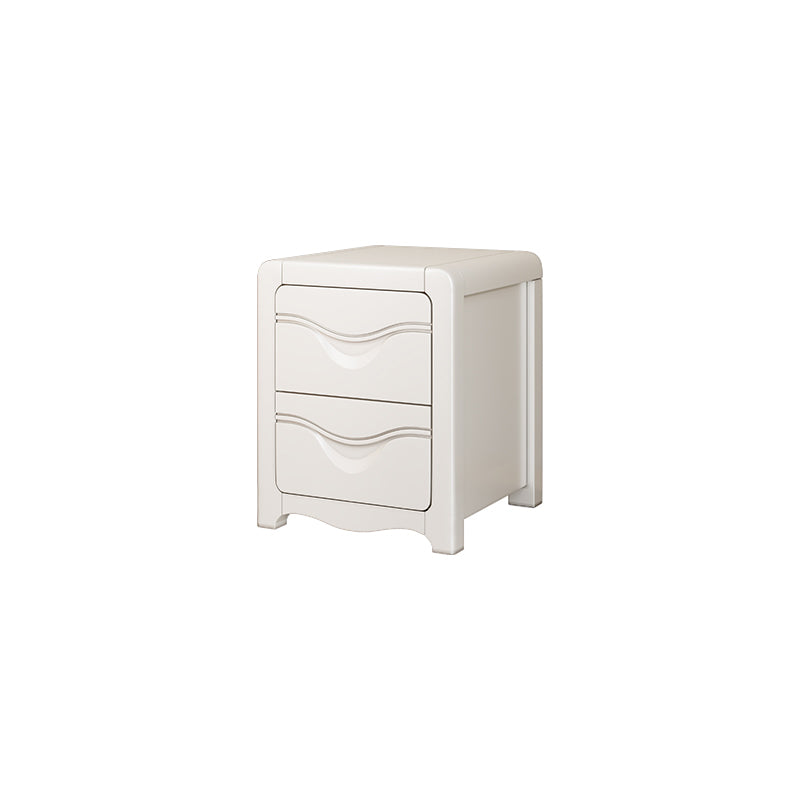 Tavolo da notte in legno massiccio moderno da 2 gambe H-disegno da 20 pollici incluso