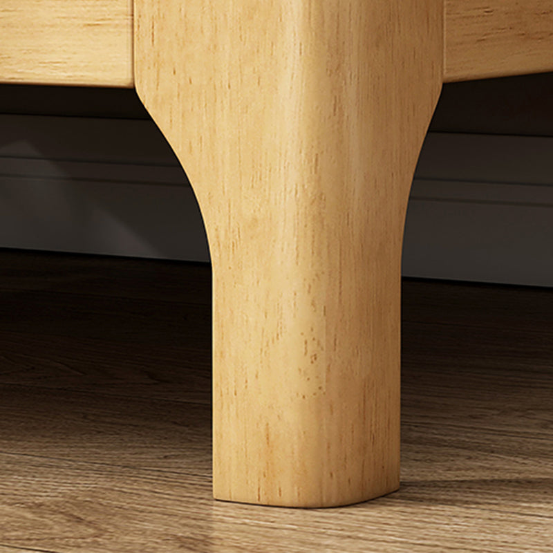 20-Zoll H-Nachttisch 2-Drawer-Lagerung Massive Holzbeine inklusive Nachttisch enthalten