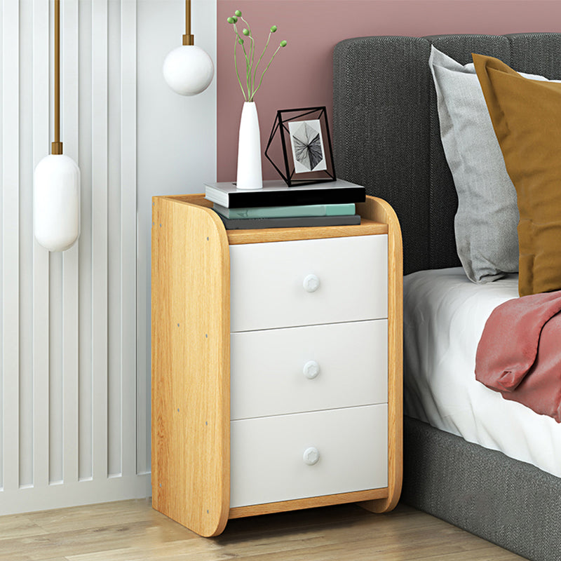 Moderne Nachahmung Holz Nachttisch Schubladen Aufbewahrung 20 Zoll H Night Tisch