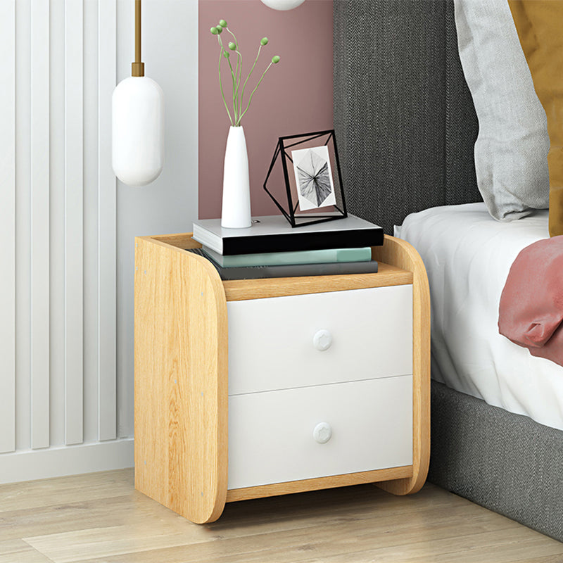 Moderne Nachahmung Holz Nachttisch Schubladen Aufbewahrung 20 Zoll H Night Tisch