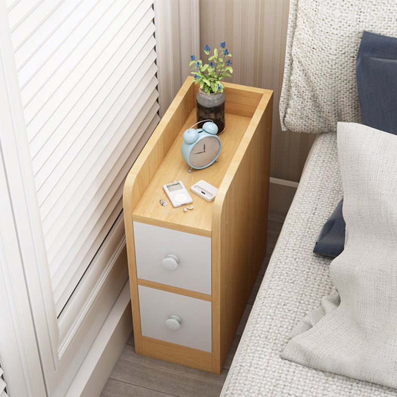 Moderne Nachahmung Holz Nachttisch Schubladen Aufbewahrung 20 Zoll H Night Tisch