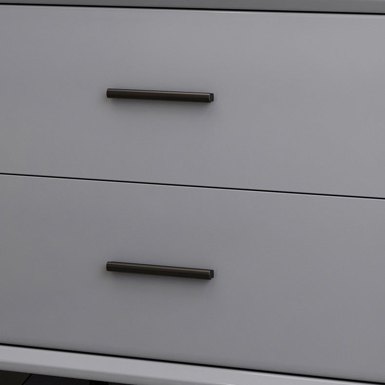 Modern Imitation Wood Nightstand 2-Drawer Storage 18 Inch H Night Table with Legs Clearhalo 'Bedroom Furniture' 'furn' 'furn_night_stand' 'Furniture' 'night_stand' 'Nightstands' 5718403