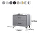 Modern Imitation Wood Nightstand 2-Drawer Storage 18 Inch H Night Table with Legs Clearhalo 'Bedroom Furniture' 'furn' 'furn_night_stand' 'Furniture' 'night_stand' 'Nightstands' 5718413
