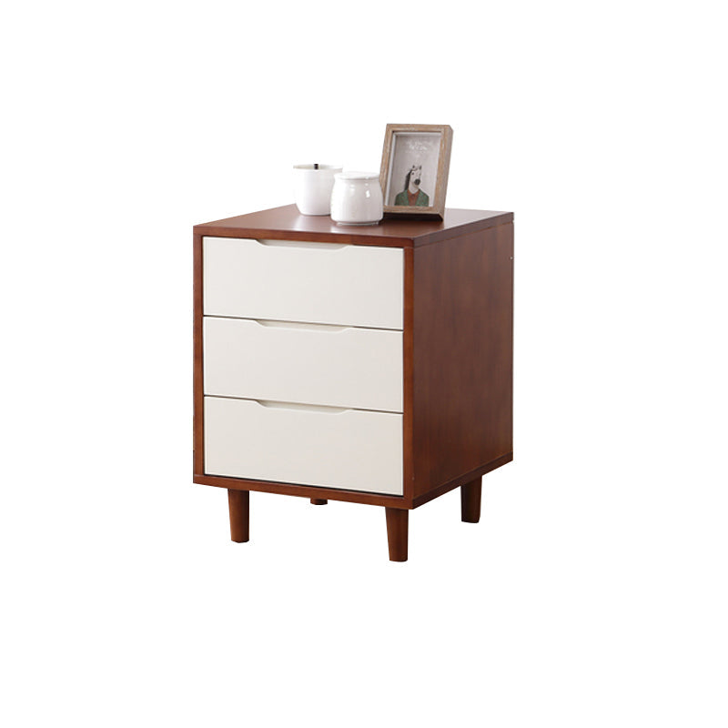 Solid Wood Storage Chest Dresser Modern Bedroom Storage Chest with Drawer Walnut White 3 Clearhalo 'Bedroom Furniture' 'Dressers & Chests' 'dressers_chests' 'furn' 'furn_dressers_chests' 'Furniture' 5718432