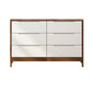 Solid Wood Storage Chest Dresser Modern Bedroom Storage Chest with Drawer Walnut White 6 Clearhalo 'Bedroom Furniture' 'Dressers & Chests' 'dressers_chests' 'furn' 'furn_dressers_chests' 'Furniture' 5718434