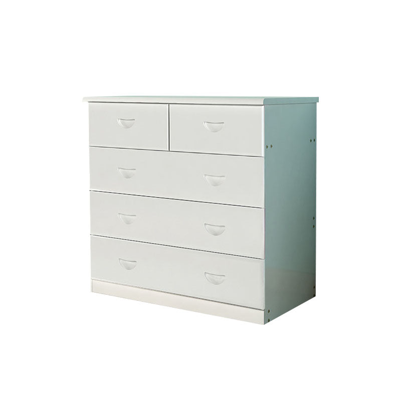 Modern Pine Wood Lingerie Chest 18" W Vertical Storage Chest with Drawers White 5 Clearhalo 'Bedroom Furniture' 'Dressers & Chests' 'dressers_chests' 'furn' 'furn_dressers_chests' 'Furniture' 5718486