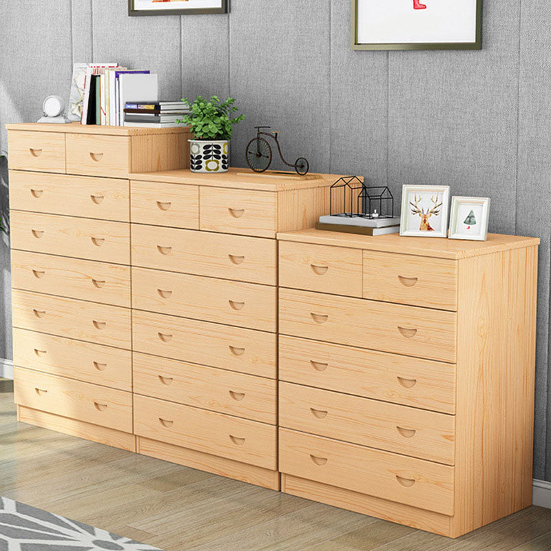 Modern Pine Wood Lingerie Chest 18" W Vertical Storage Chest with Drawers Clearhalo 'Bedroom Furniture' 'Dressers & Chests' 'dressers_chests' 'furn' 'furn_dressers_chests' 'Furniture' 5718489
