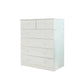 Modern Pine Wood Lingerie Chest 18" W Vertical Storage Chest with Drawers White 6 Clearhalo 'Bedroom Furniture' 'Dressers & Chests' 'dressers_chests' 'furn' 'furn_dressers_chests' 'Furniture' 5718497