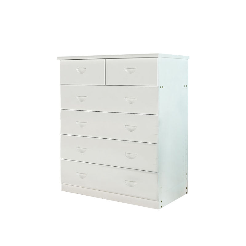 Modern Pine Wood Lingerie Chest 18" W Vertical Storage Chest with Drawers White 6 Clearhalo 'Bedroom Furniture' 'Dressers & Chests' 'dressers_chests' 'furn' 'furn_dressers_chests' 'Furniture' 5718497