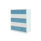 Modern Pine Wood Lingerie Chest 18" W Vertical Storage Chest with Drawers Blue-White 6 Clearhalo 'Bedroom Furniture' 'Dressers & Chests' 'dressers_chests' 'furn' 'furn_dressers_chests' 'Furniture' 5718498