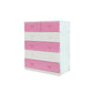 Modern Pine Wood Lingerie Chest 18" W Vertical Storage Chest with Drawers White Pink 6 Clearhalo 'Bedroom Furniture' 'Dressers & Chests' 'dressers_chests' 'furn' 'furn_dressers_chests' 'Furniture' 5718499