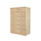 Modern Pine Wood Lingerie Chest 18" W Vertical Storage Chest with Drawers Light Brown 7 Clearhalo 'Bedroom Furniture' 'Dressers & Chests' 'dressers_chests' 'furn' 'furn_dressers_chests' 'Furniture' 5718501