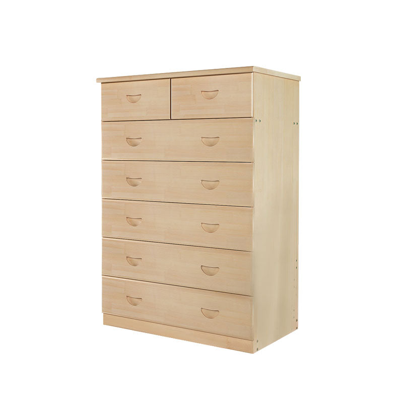 Modern Pine Wood Lingerie Chest 18" W Vertical Storage Chest with Drawers Light Brown 7 Clearhalo 'Bedroom Furniture' 'Dressers & Chests' 'dressers_chests' 'furn' 'furn_dressers_chests' 'Furniture' 5718501
