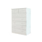 Modern Pine Wood Lingerie Chest 18" W Vertical Storage Chest with Drawers White 7 Clearhalo 'Bedroom Furniture' 'Dressers & Chests' 'dressers_chests' 'furn' 'furn_dressers_chests' 'Furniture' 5718502