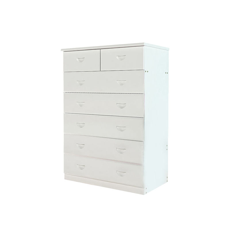 Modern Pine Wood Lingerie Chest 18" W Vertical Storage Chest with Drawers White 7 Clearhalo 'Bedroom Furniture' 'Dressers & Chests' 'dressers_chests' 'furn' 'furn_dressers_chests' 'Furniture' 5718502