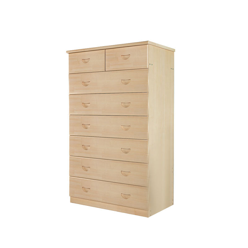 Modern Pine Wood Lingerie Chest 18" W Vertical Storage Chest with Drawers Light Brown 8 Clearhalo 'Bedroom Furniture' 'Dressers & Chests' 'dressers_chests' 'furn' 'furn_dressers_chests' 'Furniture' 5718506