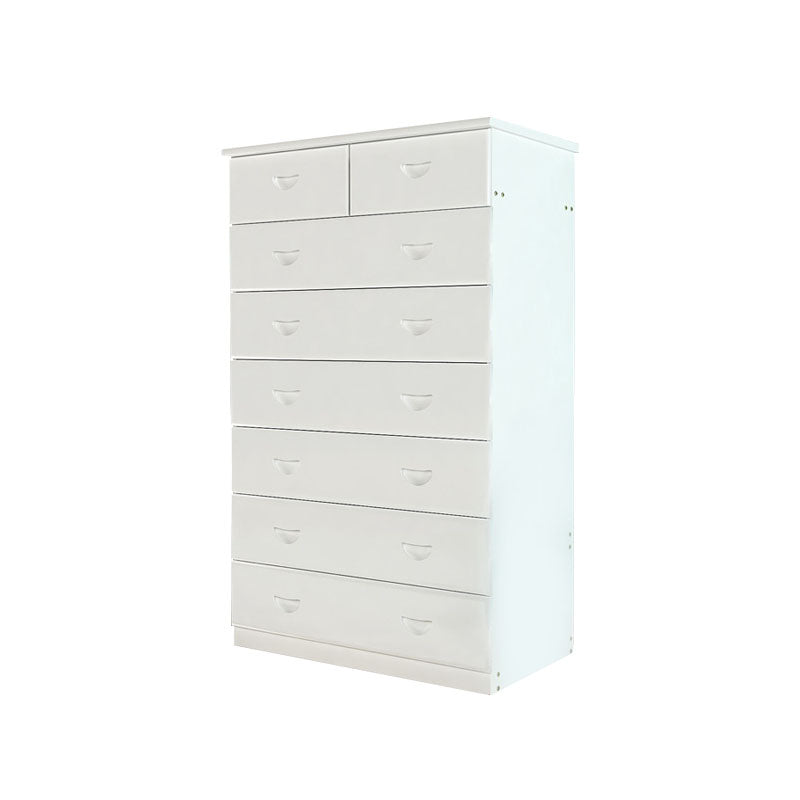 Modern Pine Wood Lingerie Chest 18" W Vertical Storage Chest with Drawers White 8 Clearhalo 'Bedroom Furniture' 'Dressers & Chests' 'dressers_chests' 'furn' 'furn_dressers_chests' 'Furniture' 5718507