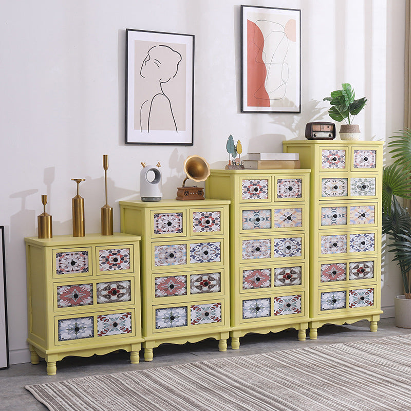 13,5 "W Chérie de lingerie en bois traditionnel coffre de rangement vertical avec tiroirs