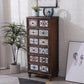 13,5 "W Chérie de lingerie en bois traditionnel coffre de rangement vertical avec tiroirs
