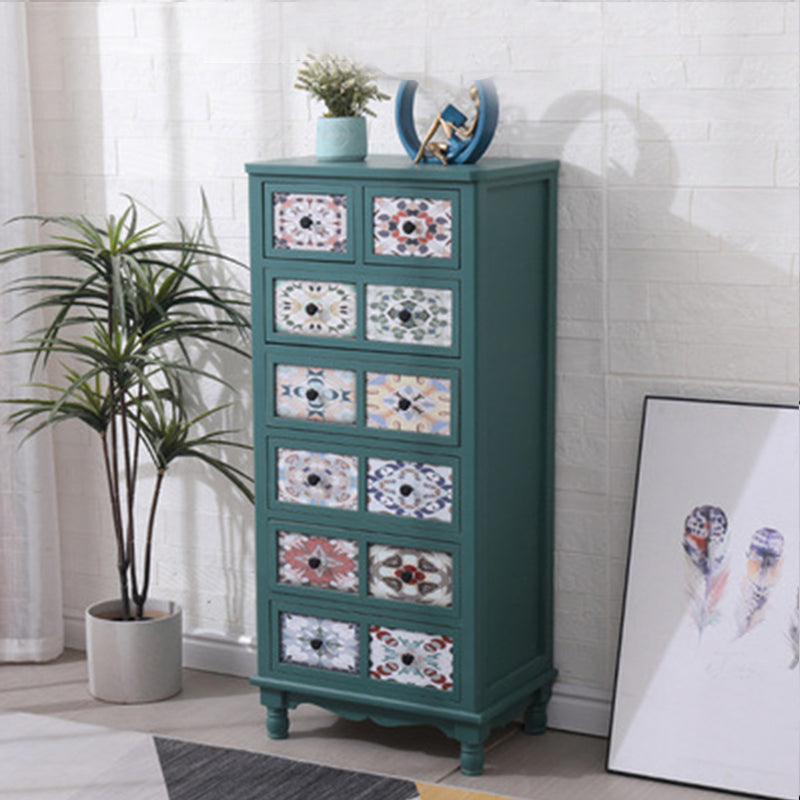 13,5 "W Chérie de lingerie en bois traditionnel coffre de rangement vertical avec tiroirs