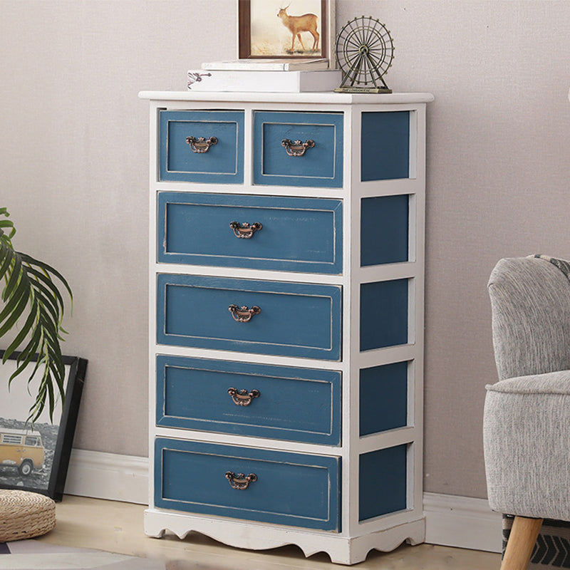 12 "W Vintage Wood Dessous Brust vertikale Aufbewahrungstruhe mit Schubladen