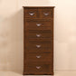 14" W Wooden Lingerie Chest Traditional Storage Chest with Drawers 19.7"L x 11.8"W x 41.7"H Light Coffee Clearhalo 'Bedroom Furniture' 'Dressers & Chests' 'dressers_chests' 'furn' 'furn_dressers_chests' 'Furniture' 5718739