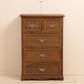 14" W Wooden Lingerie Chest Traditional Storage Chest with Drawers 19.7"L x 11.8"W x 29.1"H Light Coffee Clearhalo 'Bedroom Furniture' 'Dressers & Chests' 'dressers_chests' 'furn' 'furn_dressers_chests' 'Furniture' 5718741