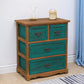 14" W Wooden Lingerie Chest Traditional Storage Chest with Drawers 20"L x 12"W x 23"H Green-Coffee Clearhalo 'Bedroom Furniture' 'Dressers & Chests' 'dressers_chests' 'furn' 'furn_dressers_chests' 'Furniture' 5718744
