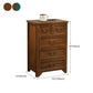 14" W Wooden Lingerie Chest Traditional Storage Chest with Drawers Clearhalo 'Bedroom Furniture' 'Dressers & Chests' 'dressers_chests' 'furn' 'furn_dressers_chests' 'Furniture' 5718754