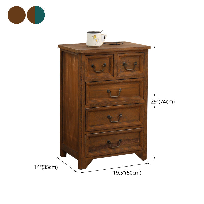 14" W Wooden Lingerie Chest Traditional Storage Chest with Drawers Clearhalo 'Bedroom Furniture' 'Dressers & Chests' 'dressers_chests' 'furn' 'furn_dressers_chests' 'Furniture' 5718754