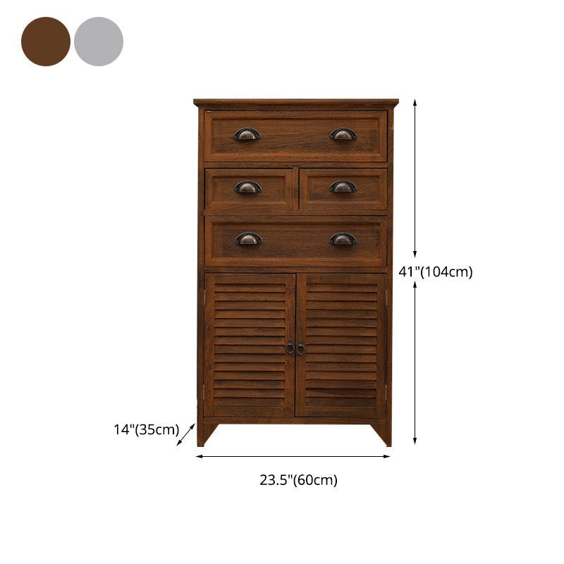 14" W Wooden Lingerie Chest Traditional Storage Chest with Drawers Clearhalo 'Bedroom Furniture' 'Dressers & Chests' 'dressers_chests' 'furn' 'furn_dressers_chests' 'Furniture' 5718758