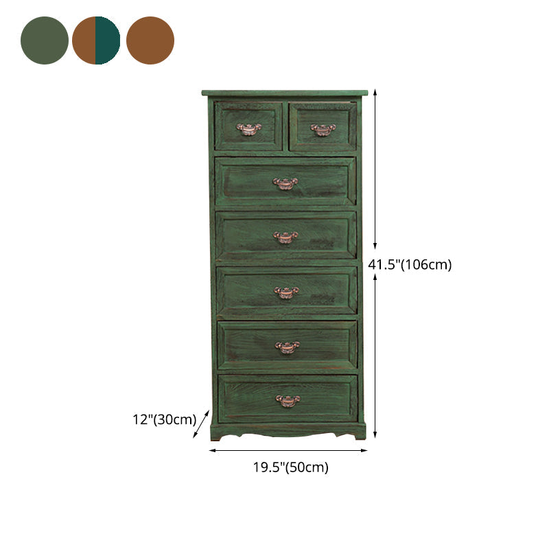 14" W Wooden Lingerie Chest Traditional Storage Chest with Drawers Clearhalo 'Bedroom Furniture' 'Dressers & Chests' 'dressers_chests' 'furn' 'furn_dressers_chests' 'Furniture' 5718761