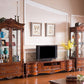Solid Wood TV Console Traditional Enclosed TV Cabinet with Glide Drawers Clearhalo 'furn' 'furn_tv_stands_entertainment_centers' 'Furniture' 'Living Room Furniture' 'TV Stands & Entertainment Centers' 'TV Stands & Media Storage Furniture' 'tv_stands_entertainment_centers' 5718890