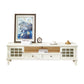 Console multimediale tradizionale Porta TV Console porta TV in legno massello con cassetti