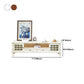 Console multimediale tradizionale Porta TV Console porta TV in legno massello con cassetti