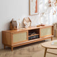 Traditional TV Media Stand Solid Wood 2 Doors TV Stand Console 71"L x 16"W x 20"H Wood Clearhalo 'furn' 'furn_tv_stands_entertainment_centers' 'Furniture' 'Living Room Furniture' 'TV Stands & Entertainment Centers' 'TV Stands & Media Storage Furniture' 'tv_stands_entertainment_centers' 5718969